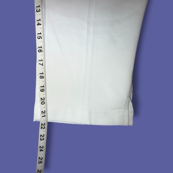 PGA TOUR Women’s Woven Capri Pants - White Size 12 - Picture 10 of 14